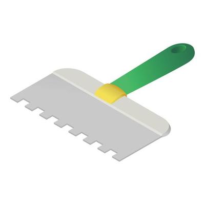 Construction spatula icon, isometric style