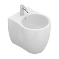 articles de salle de bain isométrique rendu isolé 3d png