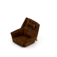 sillón isométrico aislado 3d render png