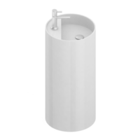 articles de salle de bain isométrique rendu isolé 3d png