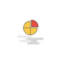 Flat Pie chart Icon Vector