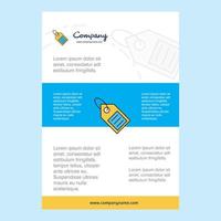 Template layout for Sale tag comany profile annual report presentations leaflet Brochure Vector Background