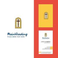 Grave Creative Logo and business card vertical Design Vector