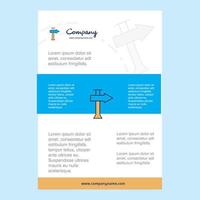 Template layout for Direction board comany profile annual report presentations leaflet Brochure Vector Background