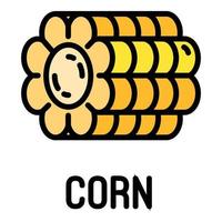 Farm corn icon, outline style vector