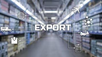 fondo de exportación de importación logística 2021. foto