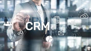 Business Customer CRM Management Analysis Service Concept. Relationship Management. photo