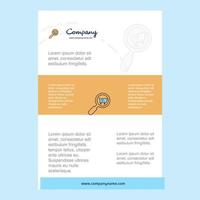 Template layout for Search goods online comany profile annual report presentations leaflet Brochure Vector Background