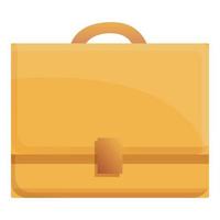 Laptop bag icon, cartoon style vector