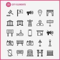 Amusement Line Icons Set For Infographics Mobile UXUI Kit And Print Design Include Dart Game Target Dart Arrow Dart Game Target Eps 10 Vector