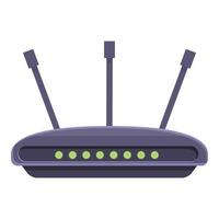Wifi modem connection icon, cartoon style vector