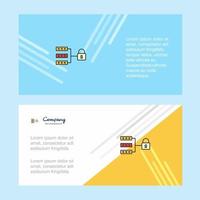 Secure network abstract corporate business banner template horizontal advertising business banner vector