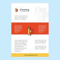 Template layout for Setting comany profile annual report presentations leaflet Brochure Vector Background