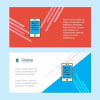 Mobile setting abstract corporate business banner template horizontal advertising business banner vector