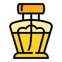 Luxury perfume icon, outline style vector