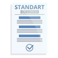 Guideline standard icon, cartoon style vector