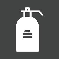 Handwash Glyph Inverted Icon vector