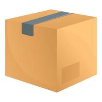 Warehouse parcel icon, cartoon style vector