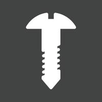 Bolt Glyph Inverted Icon vector