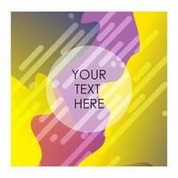 Colorful background with typography vector