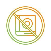 No Education Vector Icon