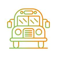 School Bus Vector Icon