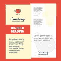 Spider Company Brochure Title Page Design Company profile annual report presentations leaflet Vector Background