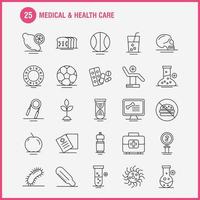 Medical And Health Care Line Icon for Web Print and Mobile UXUI Kit Such as Ear Medical Research Hospital Medicine Medical Pills Tablet Pictogram Pack Vector
