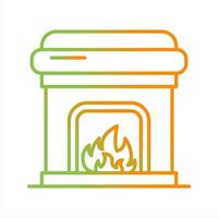 Fireplace Vector Icon