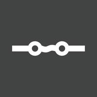 AC Supply Glyph Inverted Icon vector