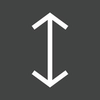 Up-Down Glyph Inverted Icon vector