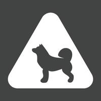 Animal sign II Glyph Inverted Icon vector