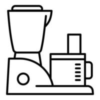 Machine mixer icon, outline style vector