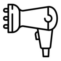 Hair dryer icon, outline style vector