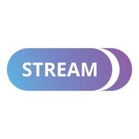 Stream icon, cartoon style vector