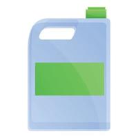 Disinfection canister icon, cartoon style vector