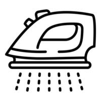 Smoothing-iron icon, outline style vector