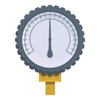 Pressure manometer icon, cartoon style vector