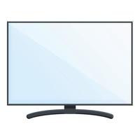 Desktop monitor icon, cartoon style vector