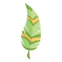 Decorative feather icon, cartoon style vector