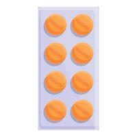 Vitamins icon, cartoon style vector