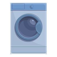 Laundry machine icon, cartoon style vector