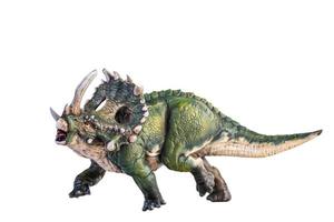dinosaurio , sinoceratops trazado de recorte de fondo aislado foto