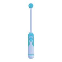 Hygiene electric toothbrush icon, cartoon style vector