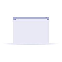 Browser bar icon, cartoon style vector