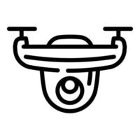 Aircraft drone icon, outline style vector