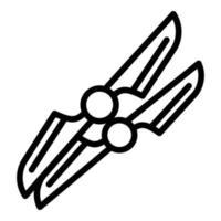 Plastic propeller icon, outline style vector