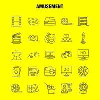 Amusement Line Icon for Web Print and Mobile UXUI Kit Such as Entertainment Movie Oscar Award 3d Display Monitor Preview Pictogram Pack Vector