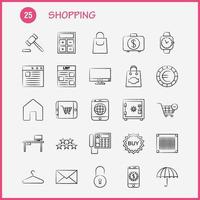 Shopping Hand Drawn Icon for Web Print and Mobile UXUI Kit Such as Christmas Party Star Winter Unlocked Lock Secure Security Pictogram Pack Vector