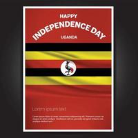 Happy Indpendence day design card vector with flags